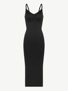 Reta Seamless Spaghetti Strap V-neck Maxi Shaper Dress Shapewear
