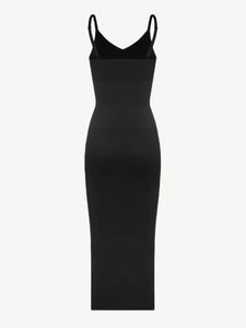 Reta Seamless Spaghetti Strap V-neck Maxi Shaper Dress Shapewear