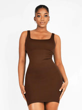 Load image into Gallery viewer, Reta Square-neck Shaper Mini Bodycon Dress Shapewear
