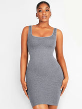 Load image into Gallery viewer, Reta Square-neck Shaper Mini Bodycon Dress Shapewear