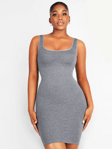 Reta Square-neck Shaper Mini Bodycon Dress Shapewear