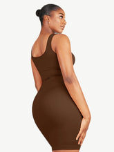 Load image into Gallery viewer, Reta Square-neck Shaper Mini Bodycon Dress Shapewear