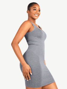 Reta Square-neck Shaper Mini Bodycon Dress Shapewear