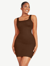 Load image into Gallery viewer, Reta Square-neck Shaper Mini Bodycon Dress Shapewear