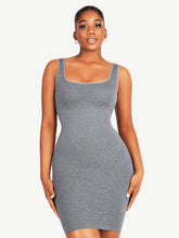 Load image into Gallery viewer, Reta Square-neck Shaper Mini Bodycon Dress Shapewear