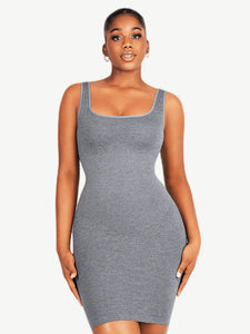 Reta Square-neck Shaper Mini Bodycon Dress Shapewear