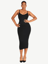 Load image into Gallery viewer, Reta Seamless Spaghetti Strap V-neck Maxi Shaper Dress Shapewear