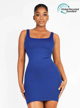 Load image into Gallery viewer, Reta Square-neck Shaper Mini Bodycon Dress Shapewear the best shapewear dress front photo
