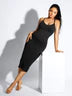 Reta Seamless Spaghetti Strap V-neck Maxi Shaper Dress Shapewear