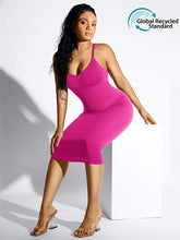 Load image into Gallery viewer, Reta Seamless Spaghetti Strap V-neck Maxi Shaper Dress Shapewear