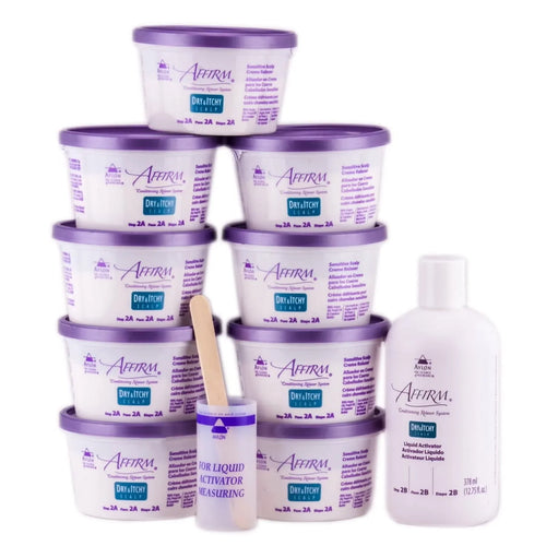Affirm Dry & Itchy Scalp Sensitive Scalp Formula Relaxer 9 pack- NSZ Fab Fashions