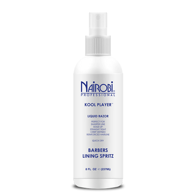 Nairobi Kool Player Liquid Razor  Barbers Lining Spritz 8 oz Licensed Professionals Only