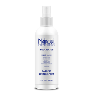 Nairobi Kool Player Liquid Razor  Barbers Lining Spritz 8 oz Retail