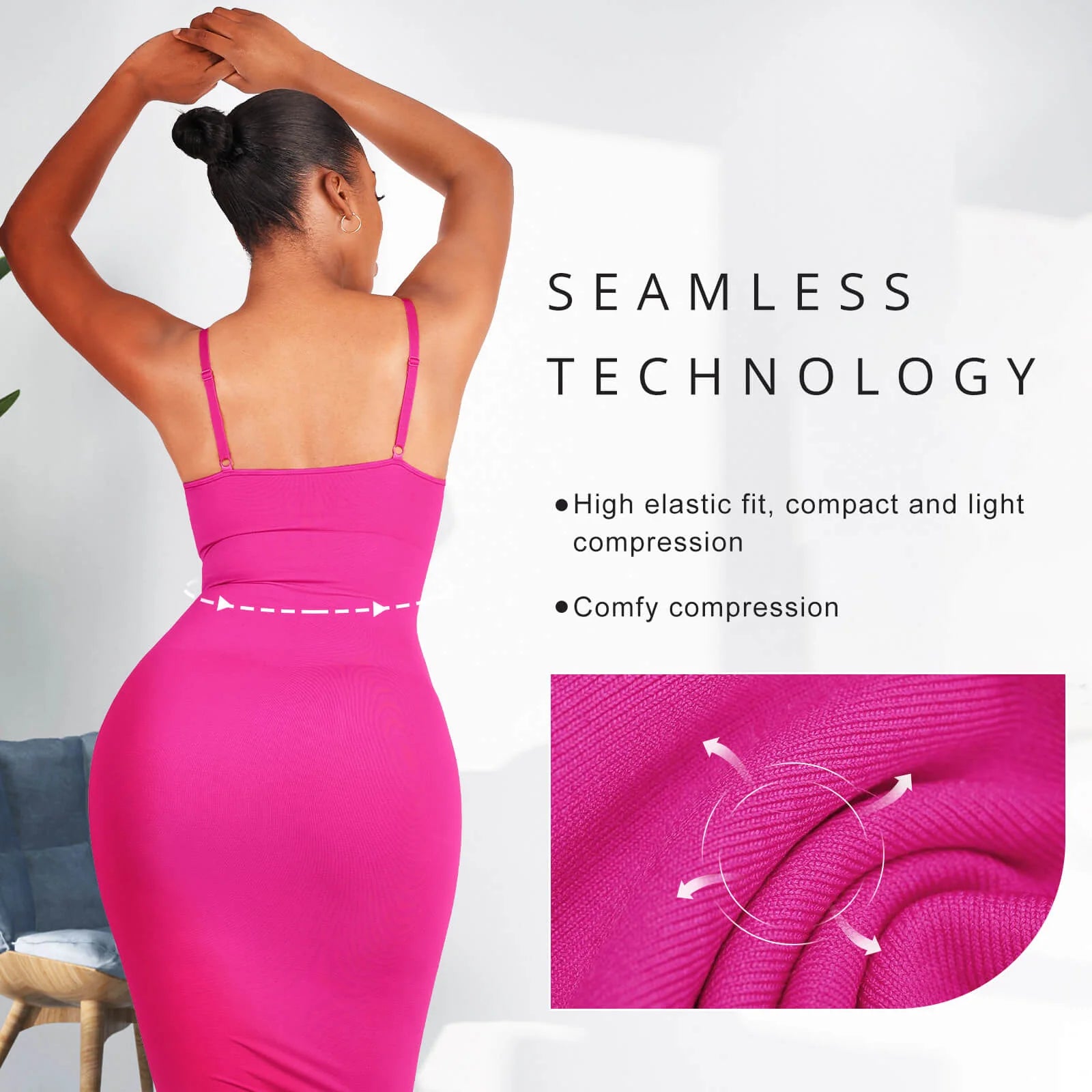 Reta Seamless Spaghetti Strap V-neck Maxi Shaper Dress Shapewear – NSZ &  Fab Fashions