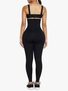 Reta Waist Trainer 2-In-1 Leggings With Zipping Shapewear