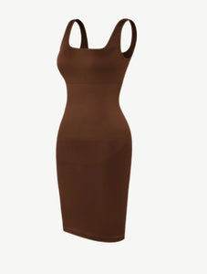 Reta Square-neck Shaper Mini Bodycon Dress Shapewear