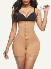 Load image into Gallery viewer, Reta Full Body Shaper Fajas Big Size Lace Trim Shapewear