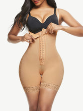 Load image into Gallery viewer, Reta Full Body Shaper Fajas Big Size Lace Trim Shapewear skin in color front photo